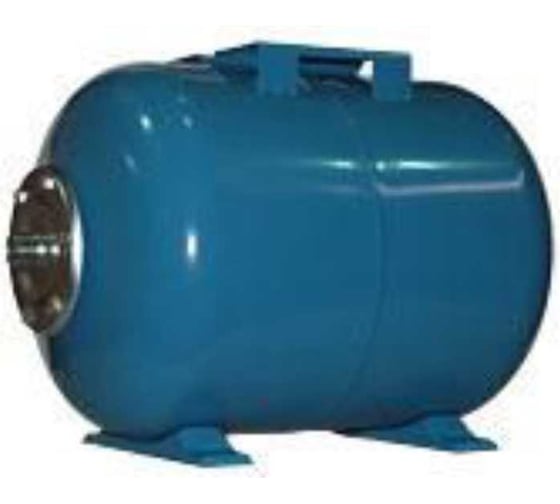 Изображение товара Бак мембранный (гидроаккумулятор) горизонтальный синий для водоснабжения 50 л Qubik 31022