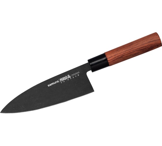 Изображение товара Кухонный нож Samura "OKINAWA" Деба 170 мм, AUS-8 с галтовкой, палисандр SO-0129B/K