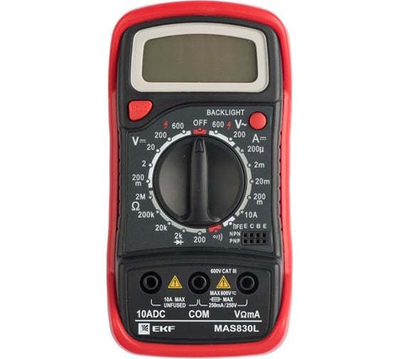 Изображение товара Цифровой мультиметр EKF MAS830L Expert In-180701-pm830L