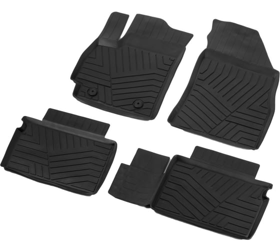 Изображение товара Коврики в салон авто Rival Omoda C5 2021-н.в., литьевой полиуретан, с крепежом 60201001