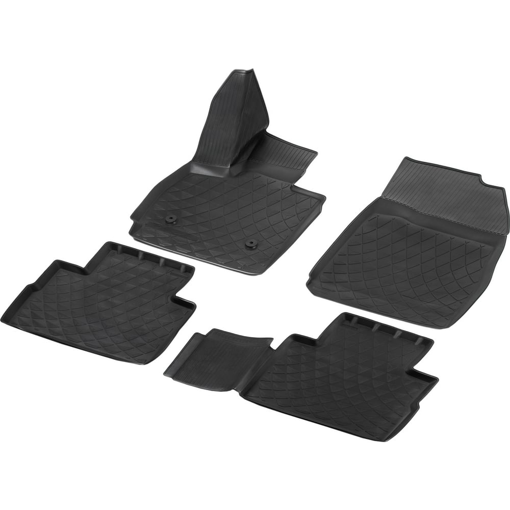 Изображение товара Коврики салона Rival для Exeed RX 2022 полиуретан с бортиками черные