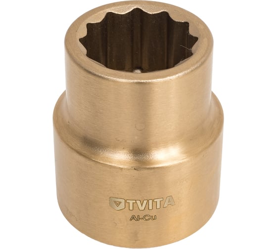 Изображение товара Головка торцевая искробезопасная 27 мм, 1"DR, AlCu TVITA TT1106-27A
