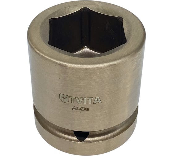 Изображение товара Головка торцевая ударная искробезопасная 30 мм, 1"DR, AlCu TVITA TT1108-30A