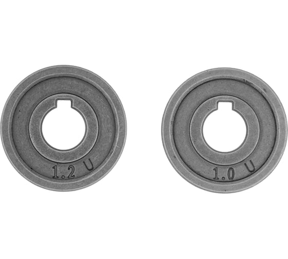 Изображение товара Подающий ролик U профиль под алюминиевую проволоку 1.0-1.2 мм, 2 шт Denzel 93654