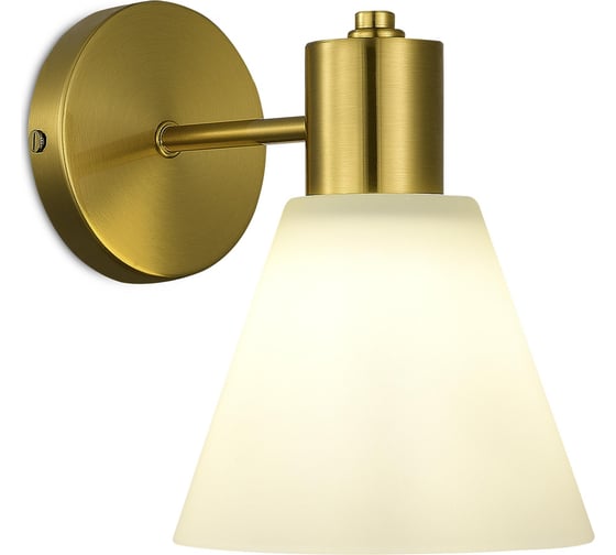 Изображение товара Настенный светильник Evoluce латунь/белый e27 1x60w, SLE1561-301-01