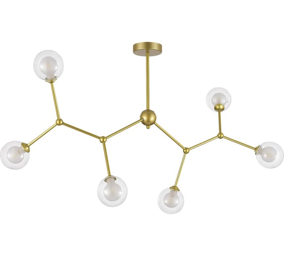 Изображение товара Подвесной светильник Evoluce золотистый/прозрачный, белый g9 6x5w, SLE1106-203-06