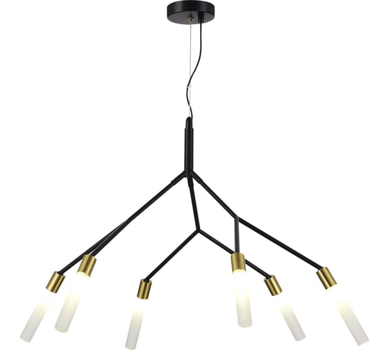 Изображение товара Подвесной светильник Evoluce, черный, латунь/белый g9 6x5w, SLE1129-403-06