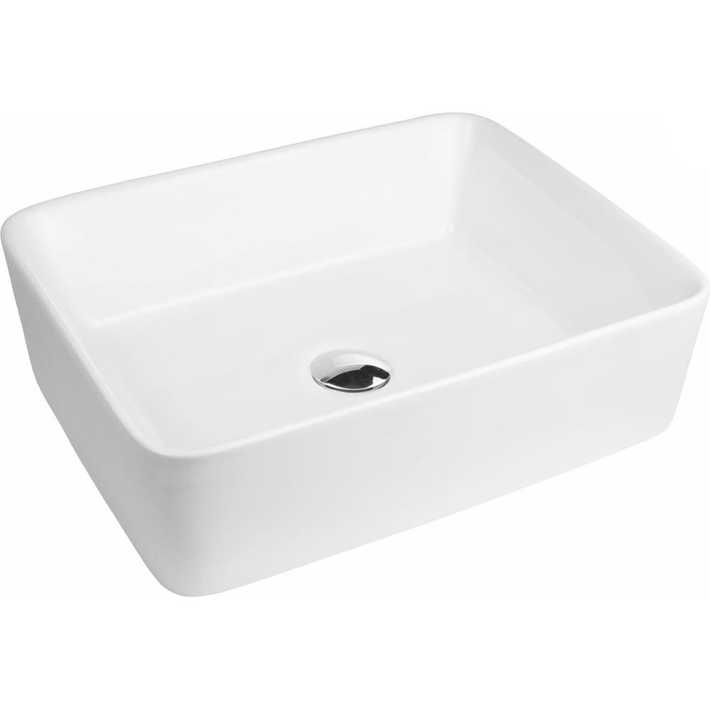 Изображение товара Прямоугольная накладная раковина Bauedge BAU Hotel 48x37 белая BH1002