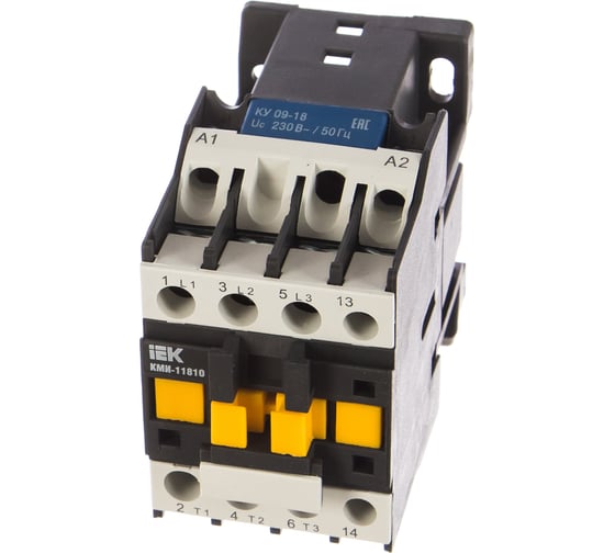 Изображение товара Контактор IEK КМИ-11810 18А 220В 1НО ИЭК KKM11-018-230-10