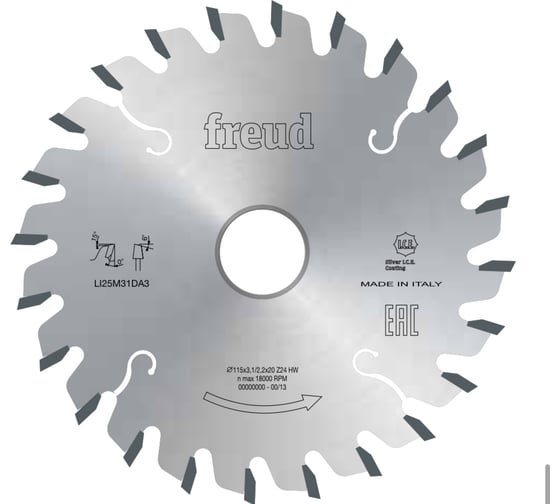 Изображение товара Пильный диск по дереву 120x20 мм, Z24, HM Freud Li25M28EA3