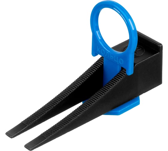 Изображение товара Комплект зажим кольцо + клин для системы выравнивания плитки СВП 50/50 шт, в ведре СИБРТЕХ 88112