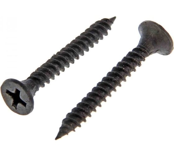 Изображение товара Саморез для ГКЛ STEELREX мелкая резьба, оксид, 3,5x51 мм, 100 шт. 0101035051B400010032