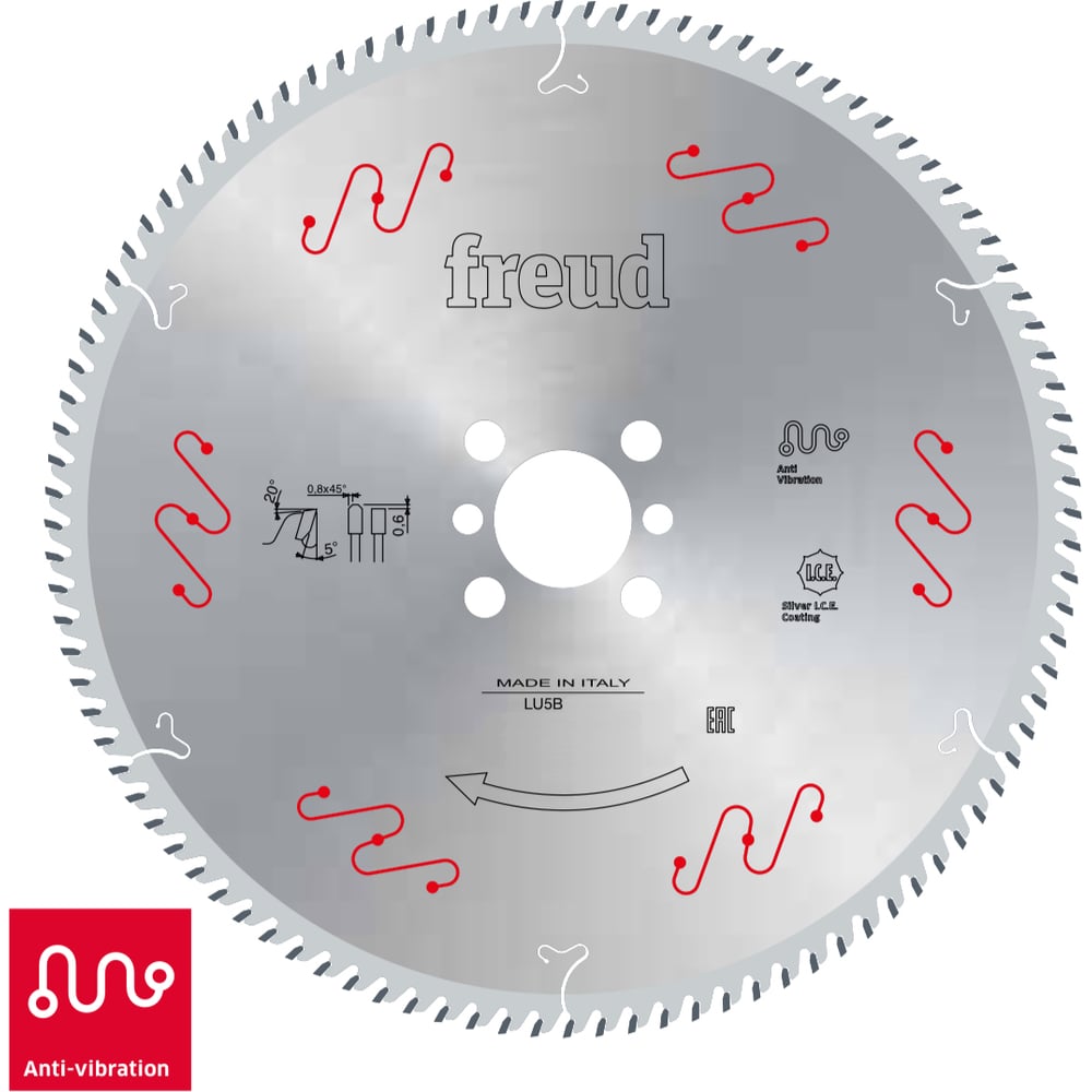 Изображение товара Пильный диск по алюминию Freud 450x3x4 мм Z128 HM Lu5B для точного распила