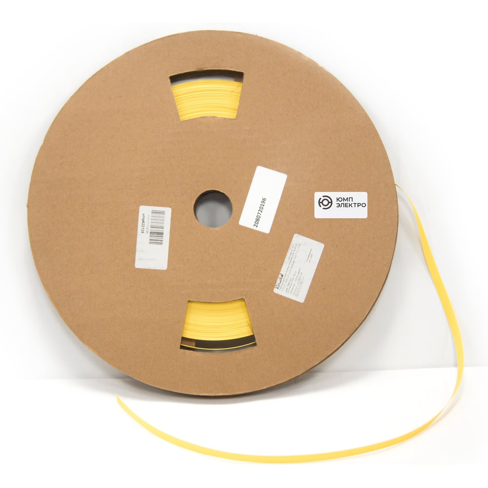 Изображение товара Термоусадочная трубка ЮМП ЭЛЕКТРО ТТУ-нг-lszh 3/1 желтая 50м