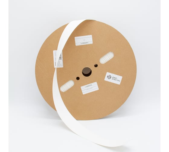 Изображение товара Термоусадочная плоская трубка для печати UMP ТТУ-нг-lszh 3/1 для провода 9.3-21.6 мм, белая, в рул. 50м. (1) ump622140