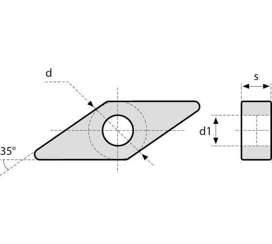 Изображение товара Пластина твердосплавная токарная VNMG160404-FX CP15 Debever Machining Solutions VNMG160404FXCP15