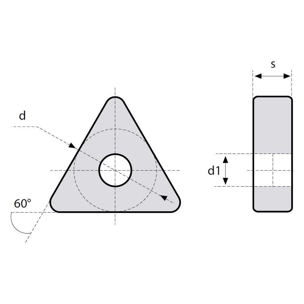 Изображение товара Пластина твердосплавная токарная TNMG160404L-PF CR40 Debever