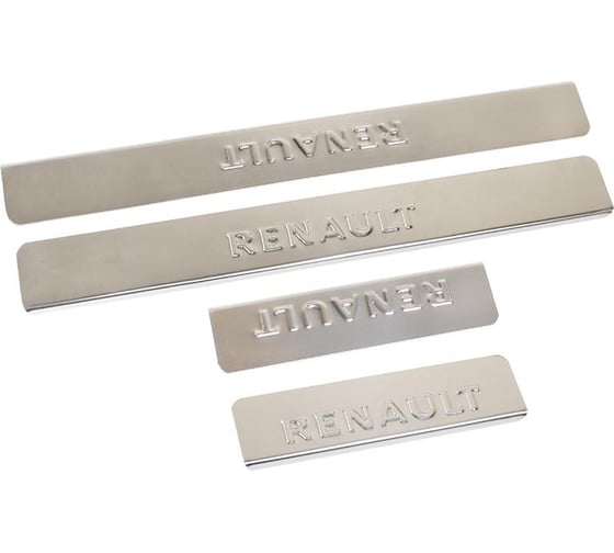 Изображение товара Накладки внутренних порогов DolleX RENAULT Fluence нержавеющая сталь к-т 4 шт. NPS-039