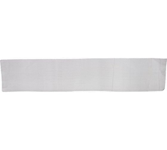 Изображение товара Облицовка радиатора декоративная сетка DolleX алюминий, 100 х 20 см, серебро, ячейки 6 х 3,5мм DKS-002