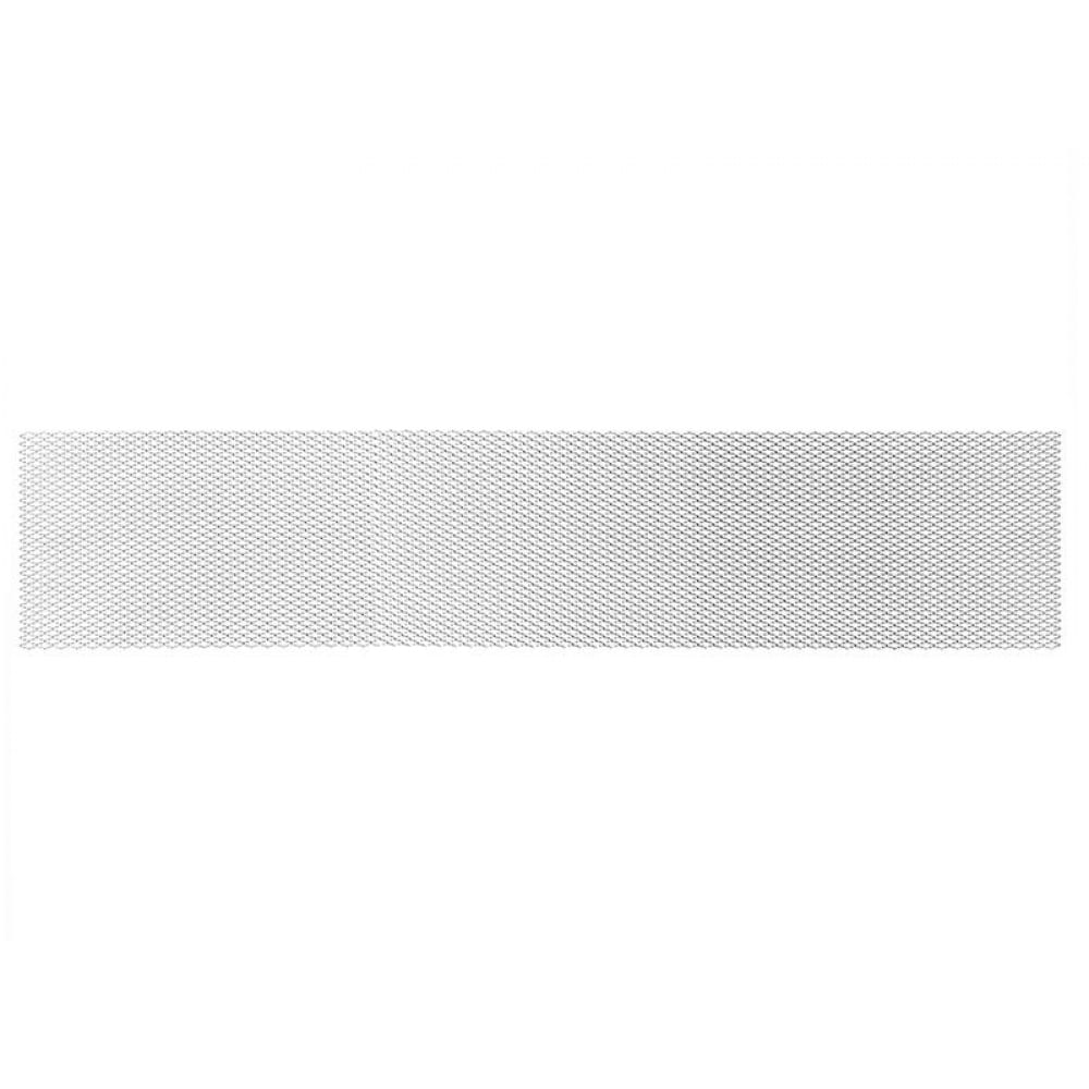фото Облицовка радиатора dollex алюминий, 100 х 20 см, хром, ячейки 15 х 6,5мм сомбреро dks-024