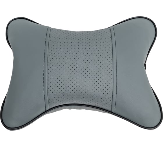 Изображение товара Автомобильная подушка под шею DolleX 300*210 мм, экокожа, светло-серая PGL-2130