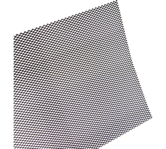 Изображение товара Облицовка радиатора DolleX алюминий, 120 х 20 см, черная, ячейки 6 х 3,5мм DKS-123