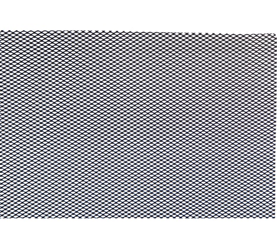 Изображение товара Облицовка радиатора DolleX алюминий, 100 х 20 см, черная, ячейки 6 х 3,5мм DKS-001