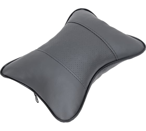 Изображение товара Автомобильная подушка под шею DolleX 300*210 мм, экокожа, серая PGR-3021