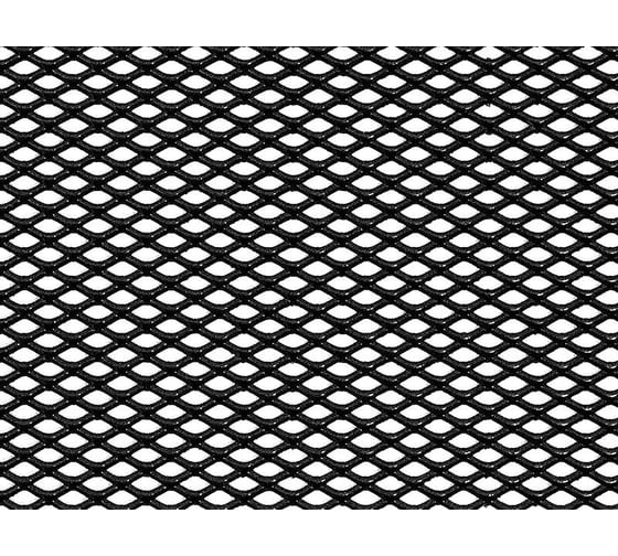 Изображение товара Облицовка радиатора DolleX алюминий, 120 х 30 см, черная, ячейки 6 х 3,5мм DKS-133