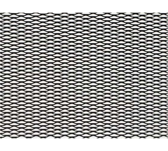 Изображение товара Облицовка радиатора DolleX алюминий, 120 х 20 см, черная, ячейки 15 х 4,5мм DKS-121