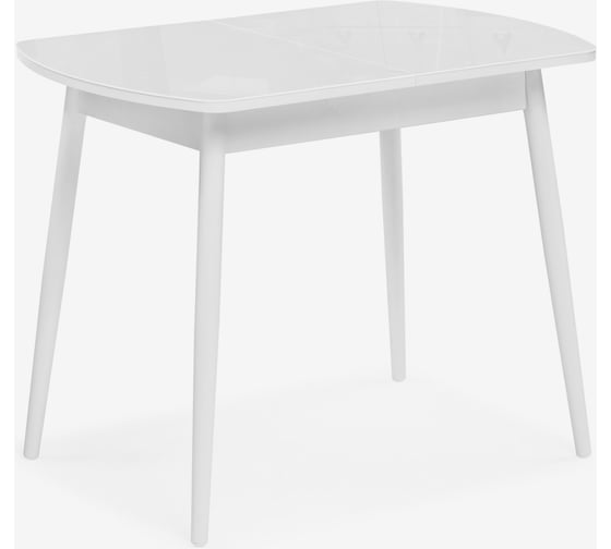 Изображение товара Стеклянный стол Woodville калверт белый 551083