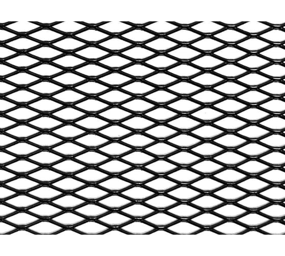 Изображение товара Облицовка радиатора DolleX алюминий, 120 х 30 см, черная, ячейки 16 х 6мм DKS-134