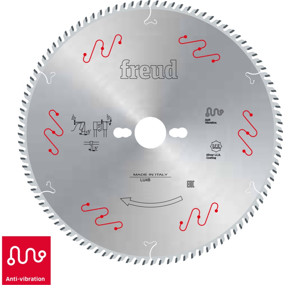 Изображение товара Пильный диск по алюминию 203x2x25.4 мм, Z90, HM Lu4B Freud 0100