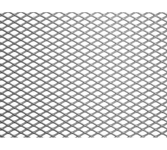 Изображение товара Облицовка радиатора DolleX алюминий, 120 х 20 см, серебро, ячейки 10 х 5,5мм DKS-125