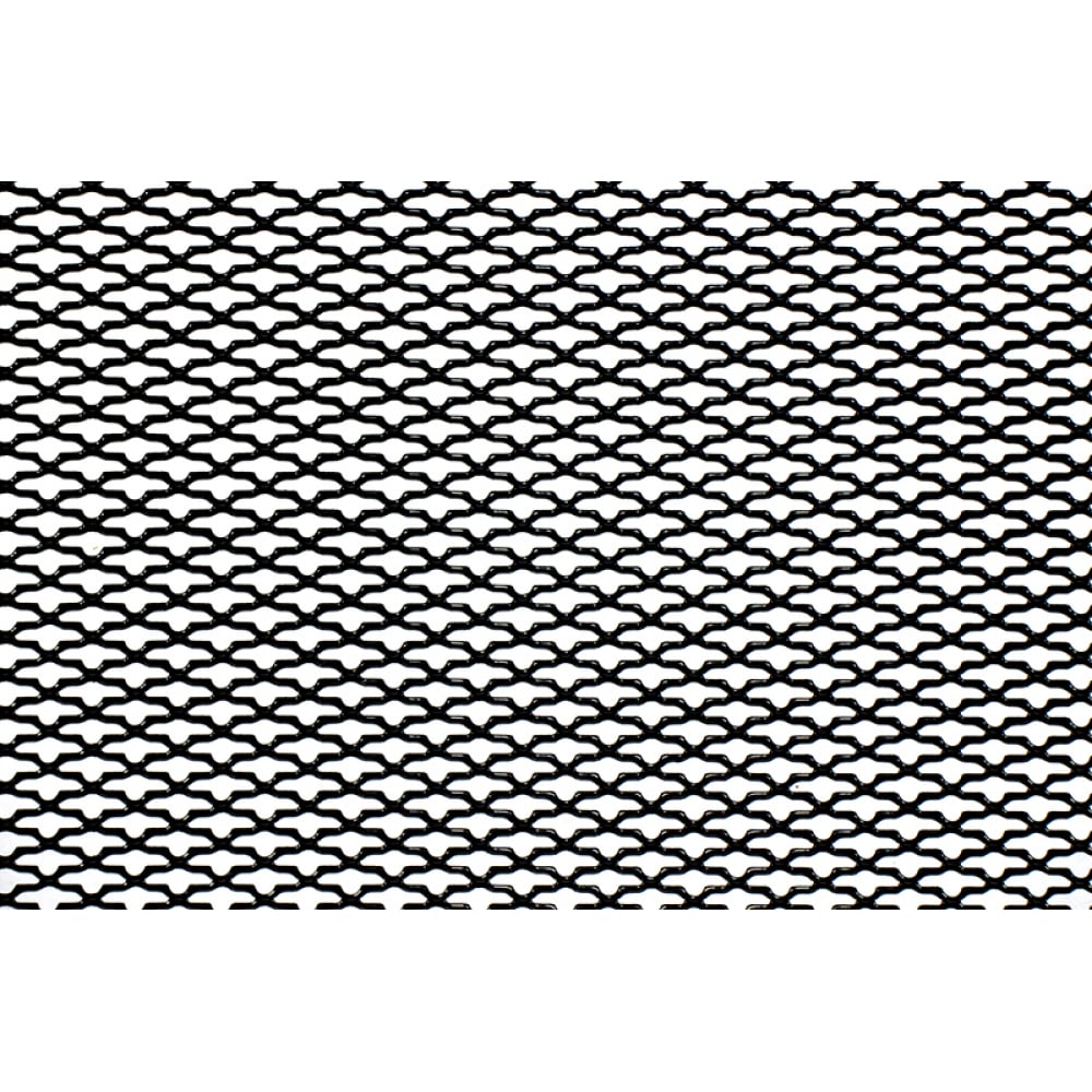 фото Облицовка радиатора dollex алюминий, 120 х 20 см, черная, ячейки 15 х 6,5мм сомбреро dks-126