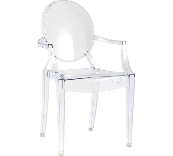 Изображение товара Обеденный стул для кухни Стул Груп victoria ghost с подлокотниками, пластик, прозрачный XH-8072 transp