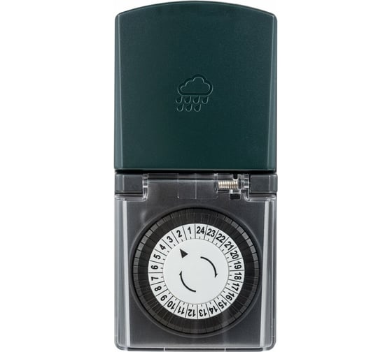 Изображение товара Таймер duwi механический, суточный, влагозащищенный с крышкой, 16А/3600Вт IP44 25804 9