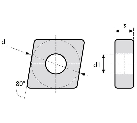 Изображение товара Пластина твердосплавная токарная CNMG120404-PF CR40 Debever Machining Solutions CNMG120404PFCR40