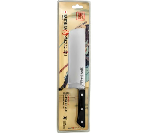 Изображение товара Кухонный нож накири Samura HARAKIRI 170 мм, коррозийно-стойкая сталь, ABS пластик SHR-0043B/K