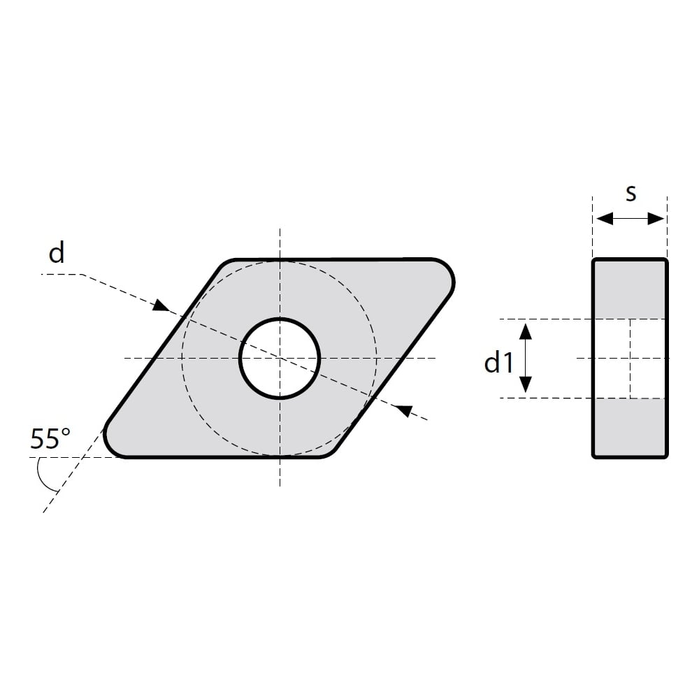 Пластина твердосплавная токарная DNMG150404-PF CR40 Debever Machining Solutions DNMG150404PFCR40