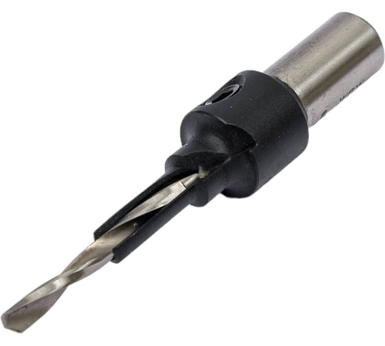 Изображение товара Трехзаходное сверло (8-5-3.5 мм, хвостовик 10 мм) с зенкером на оправке под евровинт 5 мм WPW ACD0507D