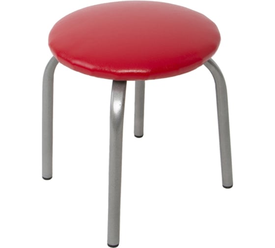 Изображение товара Табурет детский MODULE`S TYLE красный полим / хром ВИ0075