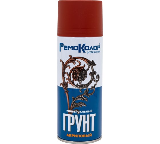 Изображение товара Универсальный акриловый грунт РемоКолор красно-коричневый, 520 мл 69-9-155
