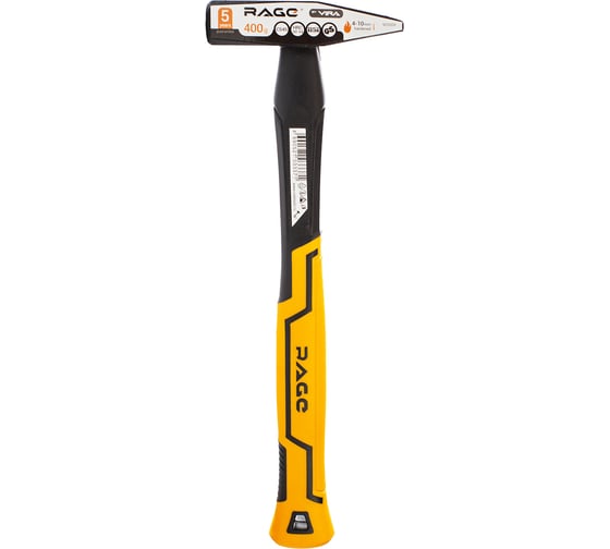 Изображение товара Молоток строительный слесарный 400 г RAGE By VIRA 903004