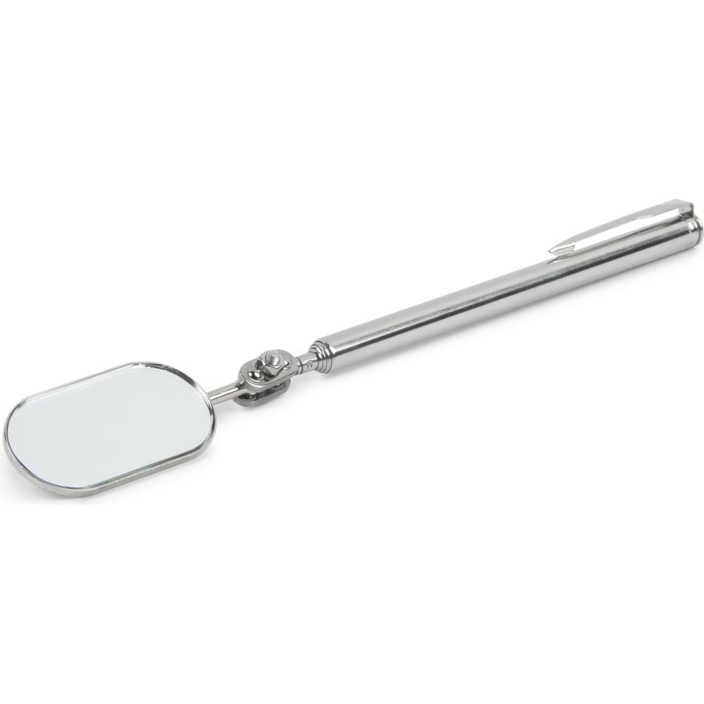 Изображение товара Зеркало Optimus овальное с телескопической рукояткой 50x25 мм, удобное и надежное