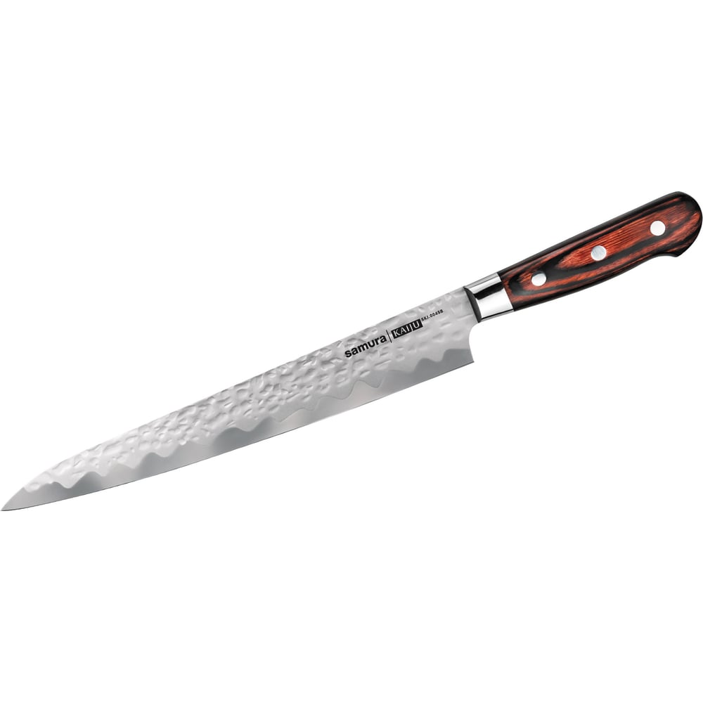 Изображение товара Кухонный нож Янагиба Samura KAIJU 240 мм из стали AUS-8 с деревянной рукоятью