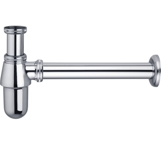 Изображение товара Сифон для раковины Bauedge BAU Nimb металлический, без сливного клапана FW001-PRO