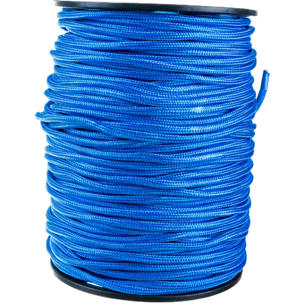 Плетеная веревка Эбис веревка из сверхпрочного полиэфира с огонами для крепления кранца d10мм l2м синий 06 444 61