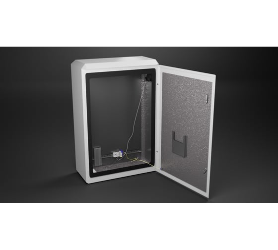 Изображение товара Термошкаф с монтажной панелью "Метком Групп" (ШхВхГ) 800x1200x400 мм, ТШ-16, с обогревом и с вентиляцией, с креплением на стену ТШ-16-80.120.40-MK-0-1