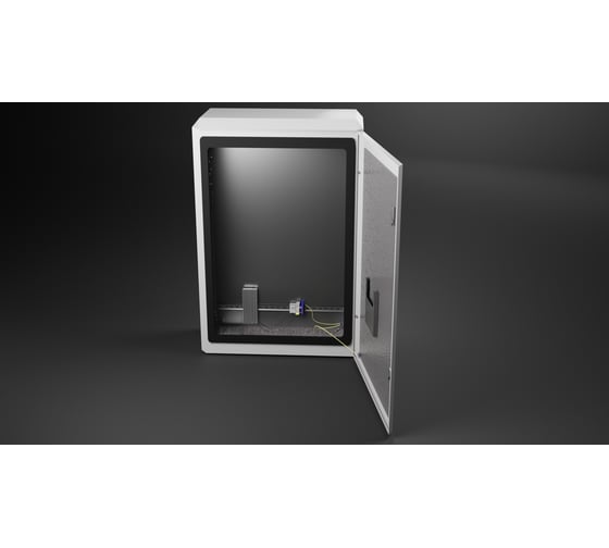 Изображение товара Термошкаф с монтажной панелью "Метком Групп" (ШхВхГ) 800x1200x400 мм, ТШ-16, с обогревом и без вентиляции, без крепления ТШ-16-80.120.40-MK-1-3